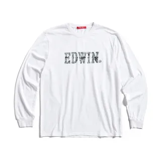 EDWIN 花紗植絨LOGO短袖T恤(白色)-男款【復刻款】 歷史價格詳細信息