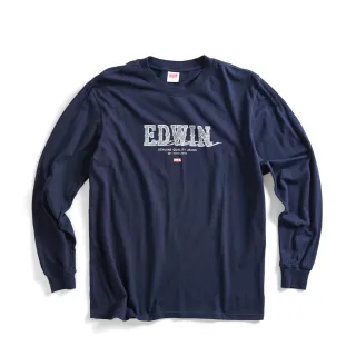 【EDWIN】男裝 毛線繡大E LOGO厚長袖T恤(灰褐色) 歷史價格詳細信息