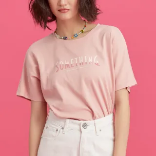 【SOMETHING】女裝 LOGO印花Ｕ領短袖T恤(淡藍色) 歷史價格詳細信息