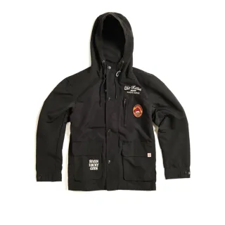 【EDWIN】江戶勝 男裝  草寫字圖騰連帽長袖T恤(丈青色) 歷史價格詳細信息