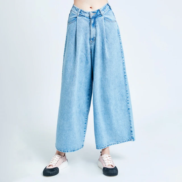 【SOMETHING】女裝 高腰復古男孩直筒褲(原藍色) 歷史價格詳細信息