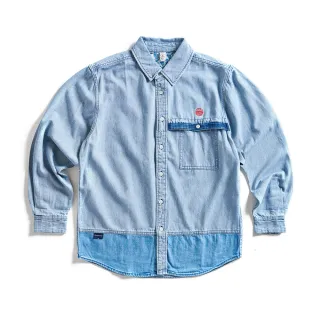 【EDWIN】江戶勝 男裝  草寫字圖騰連帽長袖T恤(丈青色) 歷史價格詳細信息