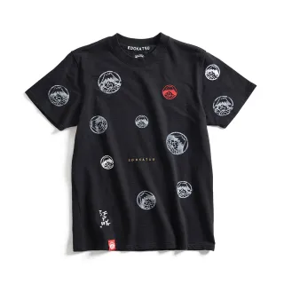 江戶勝 富士朱印雲海印花短袖T恤(朱紅色)-男款 歷史價格詳細信息