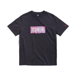 【EDWIN】男裝 數位煙霧BOX LOGO短袖T恤(灰色) 歷史價格詳細信息