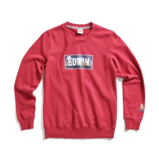 EDWIN 露營系列 富士山營地BOX LOGO厚長袖T恤(丈青色)-女款 歷史價格詳細信息