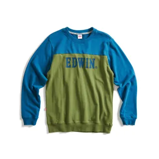 【EDWIN】男裝 經典小W繡長袖T恤(墨綠色) 歷史價格詳細信息