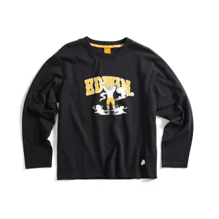 【EDWIN】男裝 E-FUNCTION立體厚長袖T恤(黑色) 歷史價格詳細信息