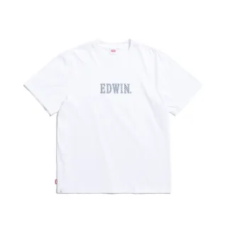 【EDWIN】男裝 牛仔紋日文字短袖T恤(白色) 歷史價格詳細信息
