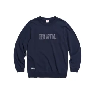 【EDWIN】男裝 再生系列 牛仔拼接LOGO長袖T恤(白色) 歷史價格詳細信息