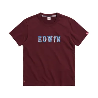【EDWIN】男裝 牛仔紋日文字短袖T恤(白色) 歷史價格詳細信息