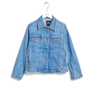 【SOMETHING】女裝 雙口袋水洗丹寧長袖襯衫(原藍色) 歷史價格詳細信息