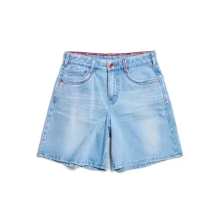 EDWIN 東京紅360°迦績 棉彈A字牛仔短褲(石洗綠)-女款 歷史價格詳細信息