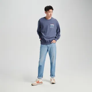 【EDWIN】男裝 厚磅口袋長羽毛造型長袖T恤(丈青色) 歷史價格詳細信息