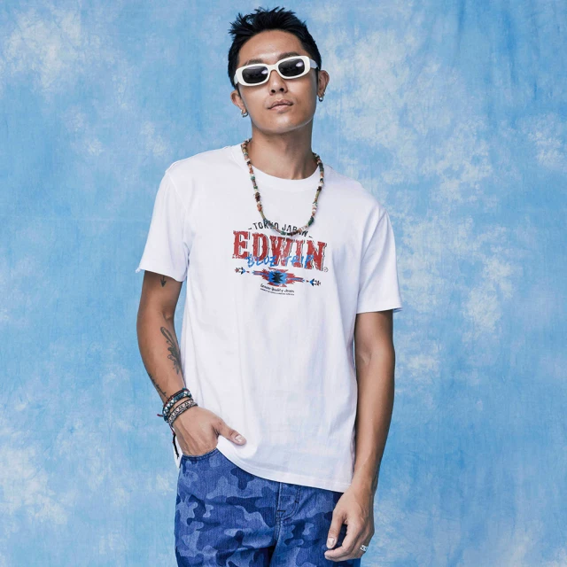 【EDWIN】男裝 BLUE TRIP拼貼破壞AB牛仔褲(中古藍) 歷史價格詳細信息