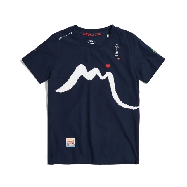 【EDWIN】江戶勝 女裝 富士櫻花刺繡休閒厚長袖T恤(米白色) 歷史價格詳細信息