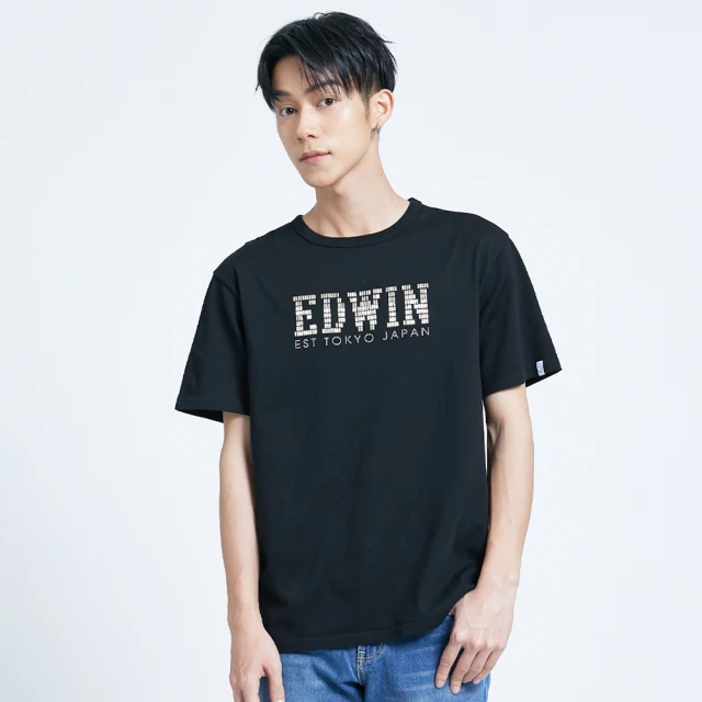 【EDWIN】男裝 EFS 網路限定LOGO斜紋長袖衛衣(黑灰色) 歷史價格詳細信息