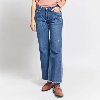 【EDWIN】女裝 PLUS+ 粉片DENIM短袖T恤(丈青色) 歷史價格詳細信息