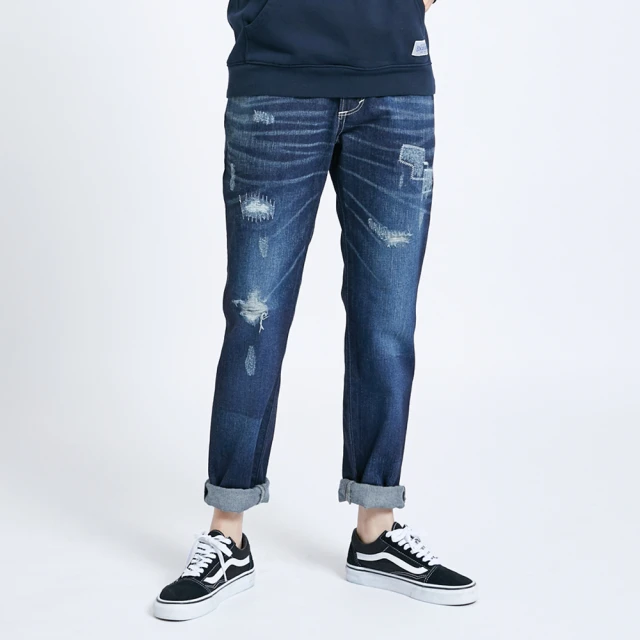 【EDWIN】女裝 BLUE TRIP破壞窄直筒牛仔褲(中古藍) 價格比較,價格查詢,歷史價格詳細信息