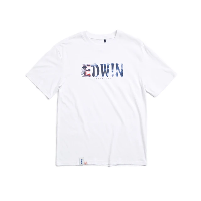 【EDWIN】男裝 台灣文化 復古配色滾邊短袖T恤(丈青色) 歷史價格詳細信息