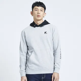 【EDWIN】男裝 EFS 網路限定LOGO斜紋長袖衛衣(黑灰色) 歷史價格詳細信息