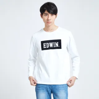 【EDWIN】男裝 經典小W繡長袖T恤(墨綠色) 歷史價格詳細信息