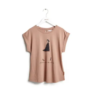 【SOMETHING】女裝 圖案寬版T恤(水藍色) 歷史價格詳細信息