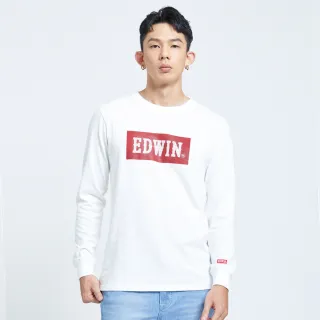 【EDWIN】男裝 經典小W繡長袖T恤(墨綠色) 歷史價格詳細信息