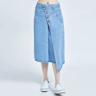 【SOMETHING】女裝 NEO FIT個性寬鬆吊帶長褲(酵洗藍) 歷史價格詳細信息