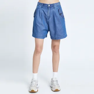 【SOMETHING】女裝 NEO FIT個性寬鬆吊帶長褲(酵洗藍) 歷史價格詳細信息