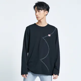 【EDWIN】男裝 毛線繡大E LOGO厚長袖T恤(灰褐色) 歷史價格詳細信息