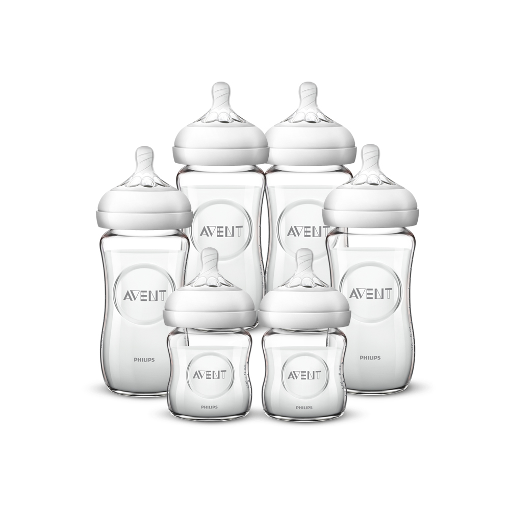 【PHILIPS AVENT】親乳感玻璃防脹氣奶瓶 240ml x2+120ml x1 玻璃奶瓶2大1小 歷史價格詳細信息