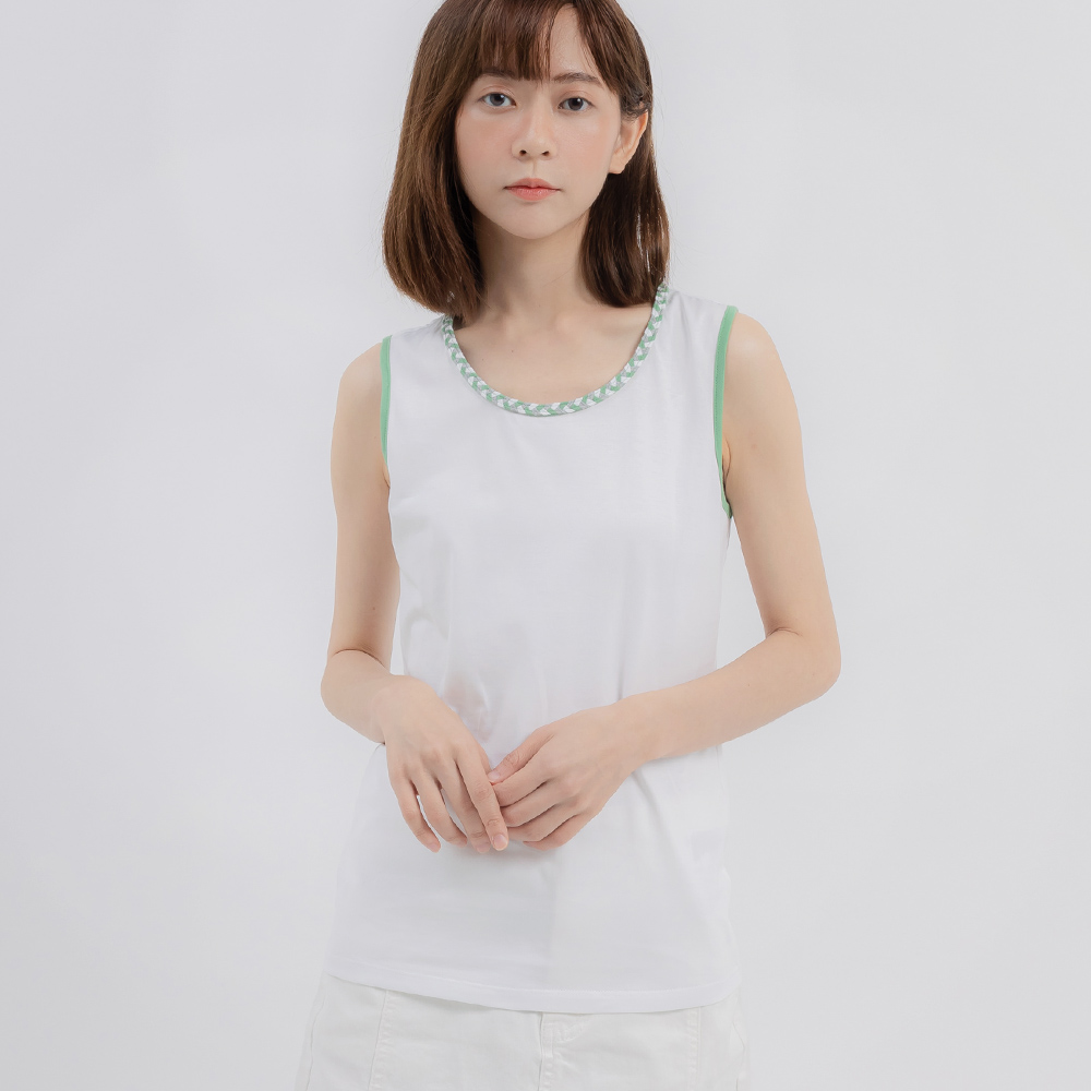 【a la sha】編織線條跳色LOGO印花T 歷史價格詳細信息