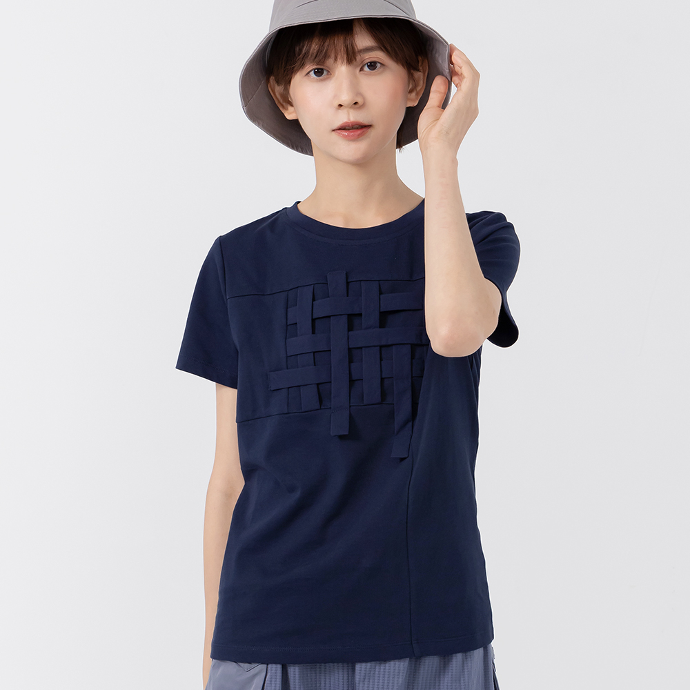 【a la sha】編織線條跳色LOGO印花T 歷史價格詳細信息
