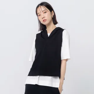 【a la sha】貓耳連帽鋪棉背心 歷史價格詳細信息