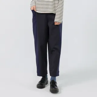 【a la sha】異材質斜邊剪接寬鬆褲 歷史價格詳細信息