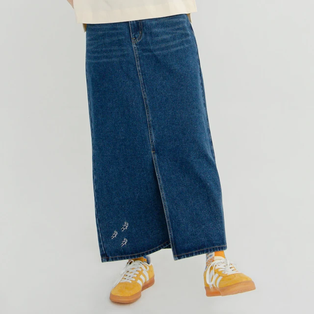 【a la sha】後鬆緊剪接寬鬆牛仔褲 歷史價格詳細信息