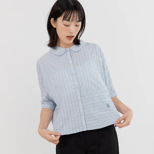 【a la sha】後鬆緊剪接寬鬆牛仔褲 歷史價格詳細信息