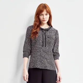 蜜雪兒MySHEROS-圓領綁帶印花上衣-綠 0210-21683-60 (僅有尺寸 40) 歷史價格詳細信息