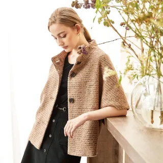 蜜雪兒MySHEROS-羊毛素色針織套頭上衣-酒紅-0410-34276-36 歷史價格詳細信息