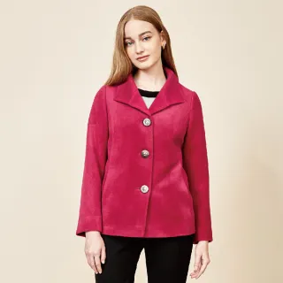 蜜雪兒MySHEROS-羊毛素色針織套頭上衣-酒紅-0410-34276-36 歷史價格詳細信息