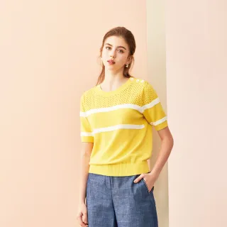 蜜雪兒MySHEROS-棉質鈕釦拉鍊褲口排扣短褲-黃-1210-23180-50 歷史價格詳細信息