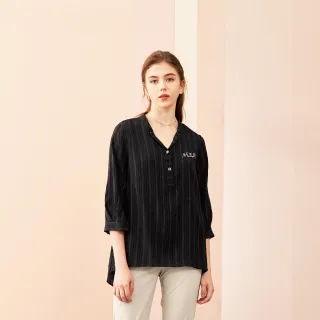 【MYSHEROS 蜜雪兒】棉質上衣 小V翻領 日式印花 側修身開岔(白) 歷史價格詳細信息