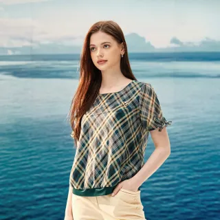 蜜雪兒MySHEROS-典雅印花透膚上衣-藍-0310-21683-70 (僅有尺寸 38) 歷史價格詳細信息