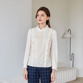 立領荷葉邊性感女秘書/透視上衣+裙子一套 歷史價格詳細信息