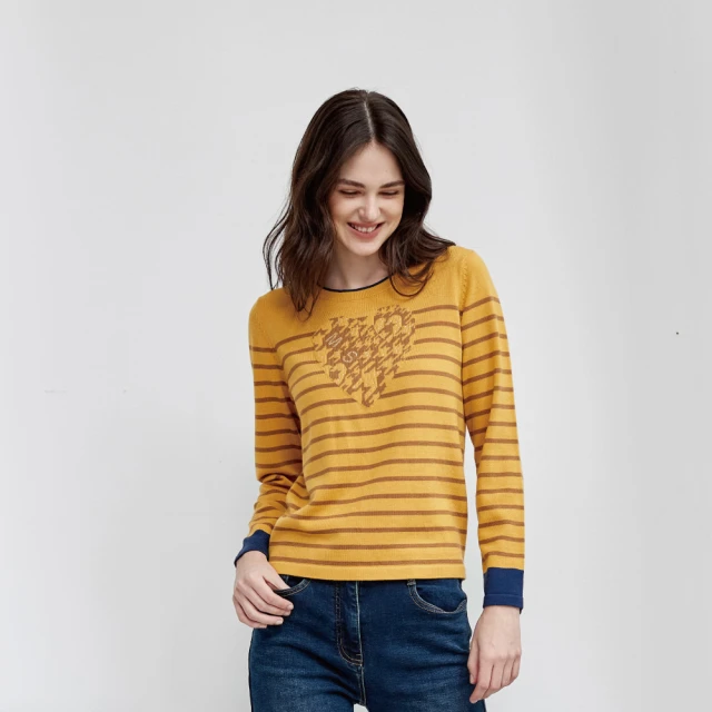 蜜雪兒 羊毛鑲亮鑽圓領顯瘦針織衫 灰MySHEROS 官方直營店 2410-24273-21 歷史價格詳細信息