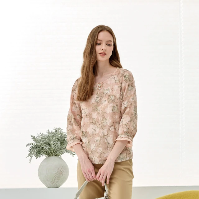 蜜雪兒 雪花刺繡立體菱格彈性縮腰圓領針織上衣 淺紫 台灣設計 MySHEROS 官方直營店 3110-24252-81 歷史價格詳細信息