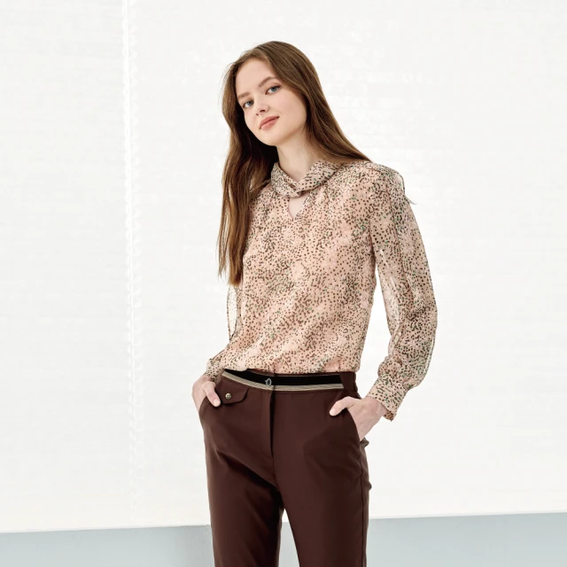 蜜雪兒MySHEROS-圓領鏤空休閒上衣-藍-0310-24255-70 歷史價格詳細信息