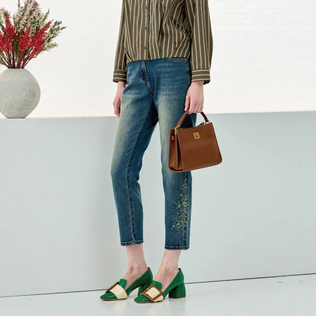 蜜雪兒 高含棉拉鍊鈕釦微彈力纖腿窄管七分褲 卡其 MySHEROS 官方直營店 2110-33864-58 歷史價格詳細信息