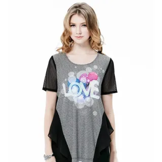 蜜雪兒MySHEROS-圓領圓點條紋休閒上衣-綠-0410-31669-60 歷史價格詳細信息