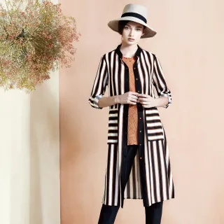 蜜雪兒MySHEROS-圓領拼接條紋印花上衣-黑-1110-31682-20 歷史價格詳細信息